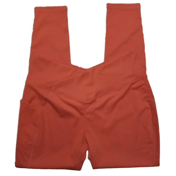 Leggings Crossover High Waisted Design With Side Pocket Sz Large 10 NWT - Picture 11 of 13